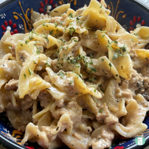 Mushroom Chicken Stroganoff Pasta