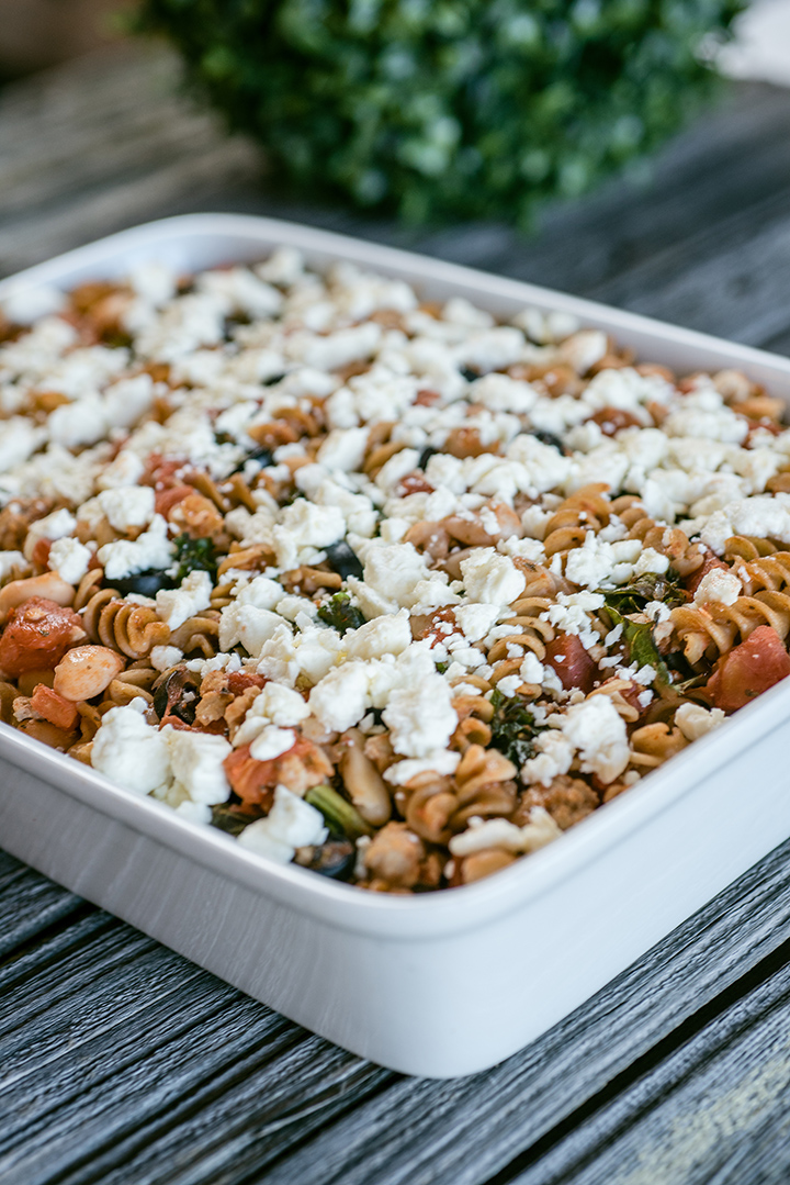 Mediterranean Turkey and Feta Pasta
