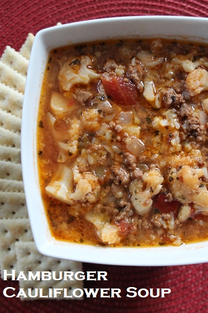Hamburger Cauliflower Soup