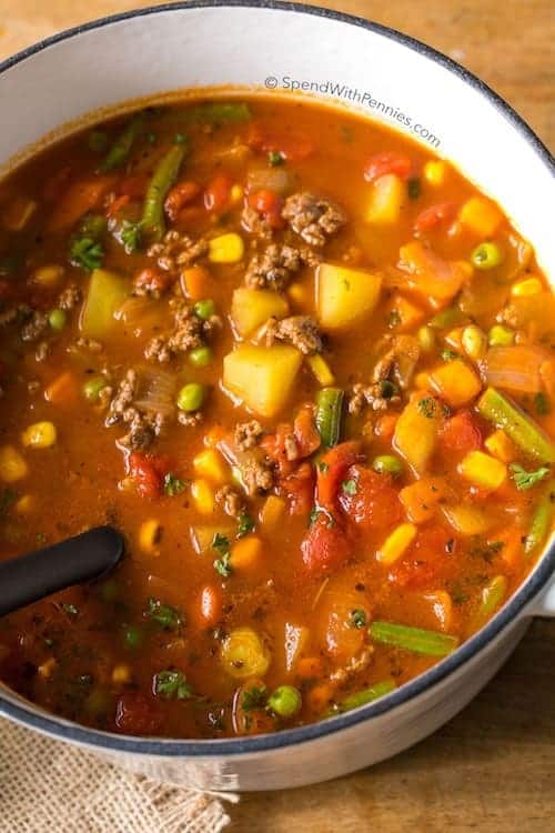 Classic Hamburger Vegetable Soup
