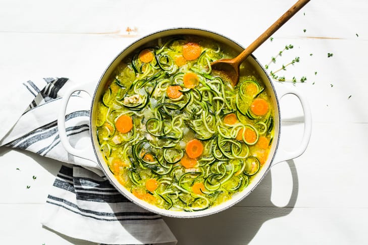Zucchini Chicken Noodle Soup
