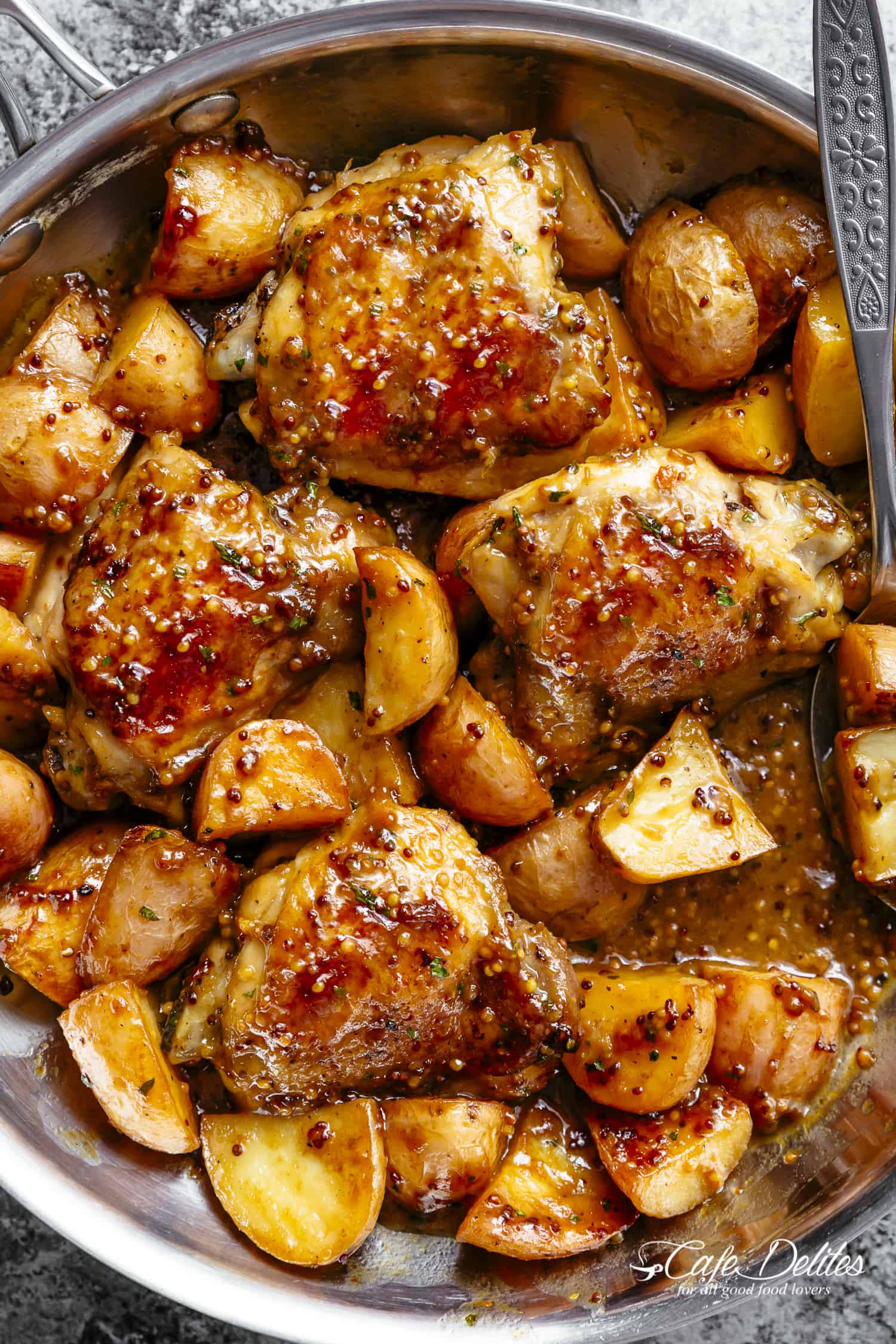 Honey Mustard Glazed Chicken and Root Vegetables