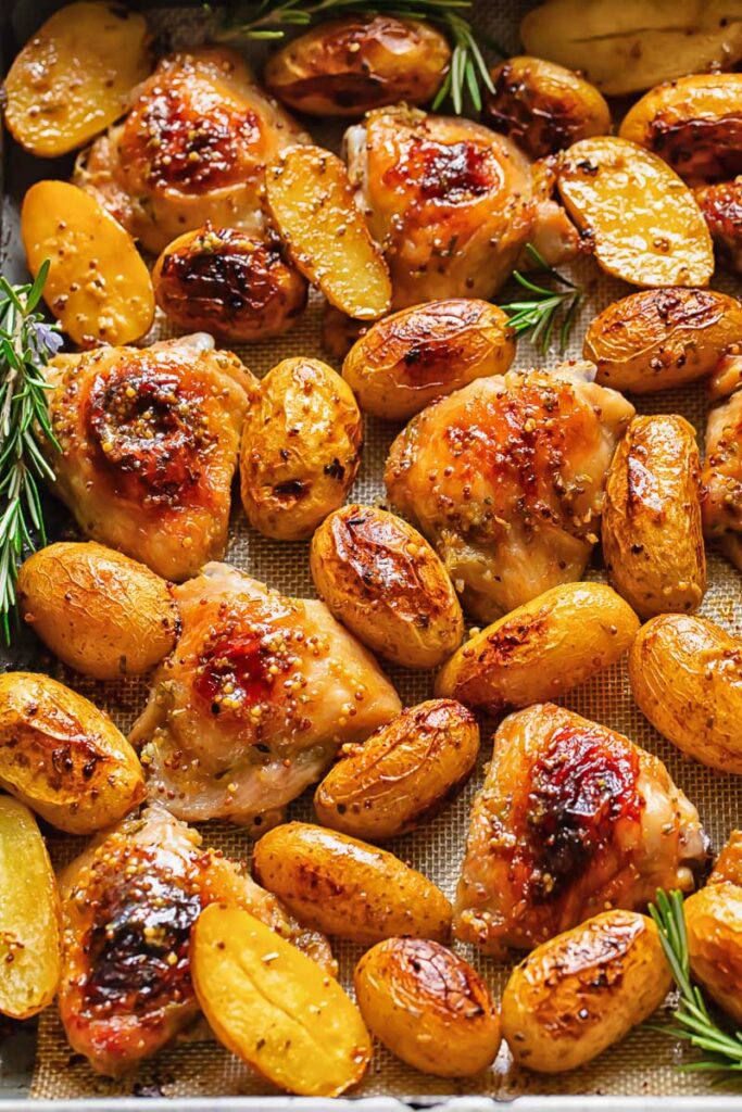 Mustard Cream Chicken with Fingerling Potatoes