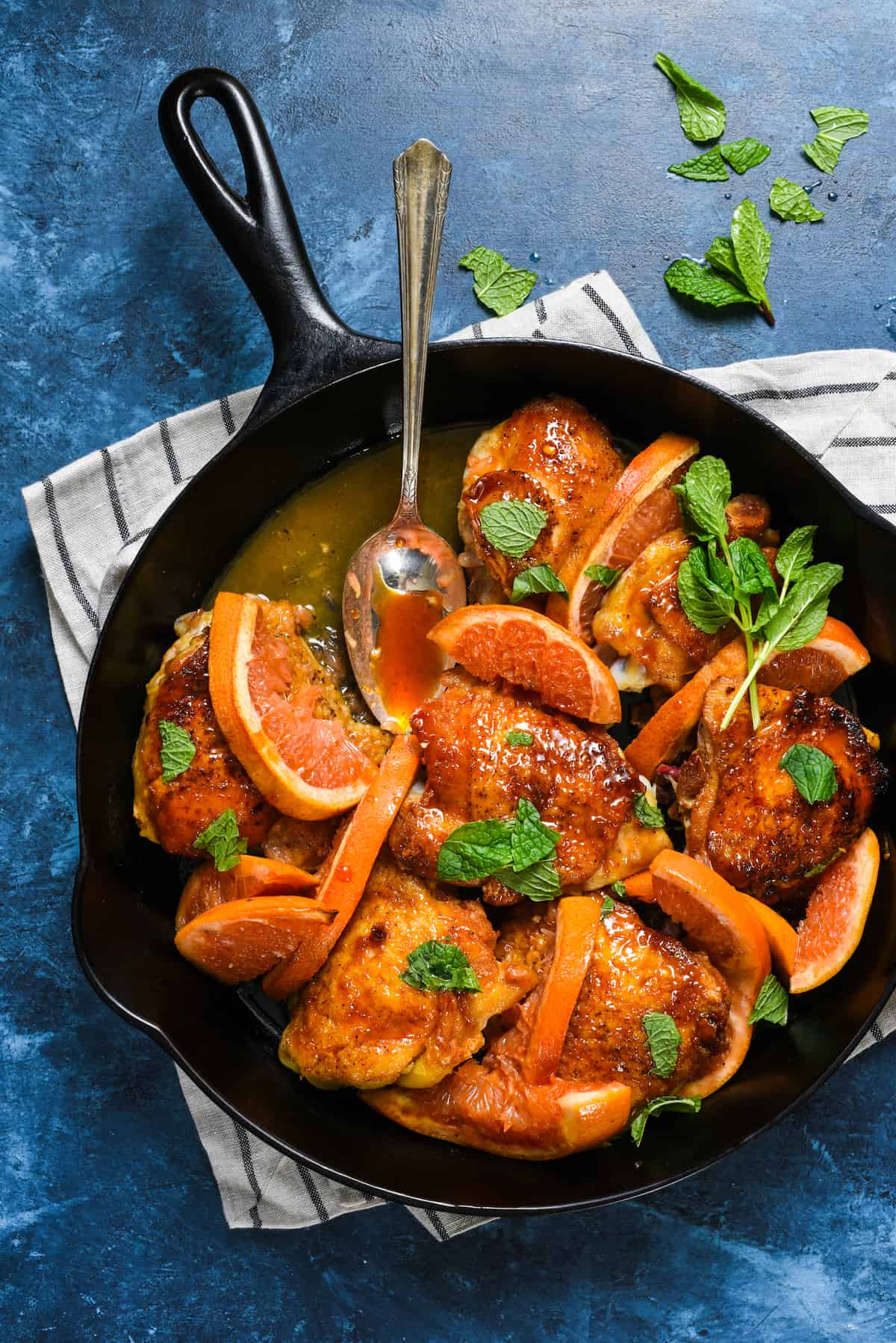 Orange Soy Glazed Chicken Thighs