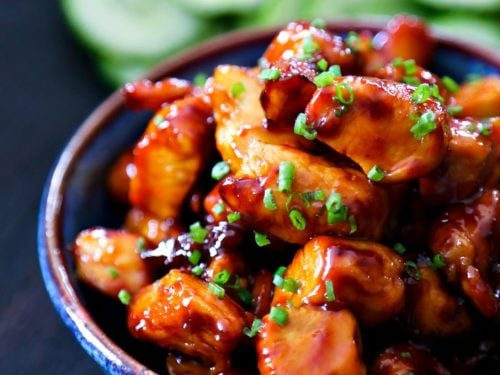 Spicy Sriracha Glazed Chicken