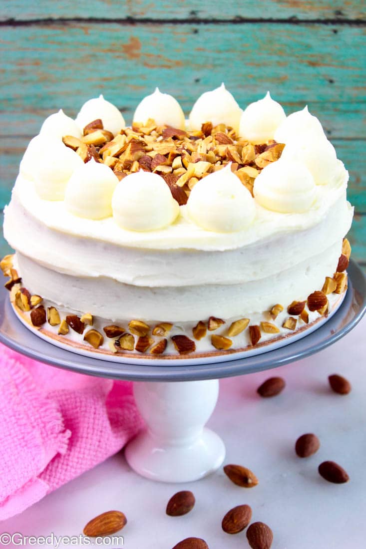Almond Cream Cheese Frosting Cake