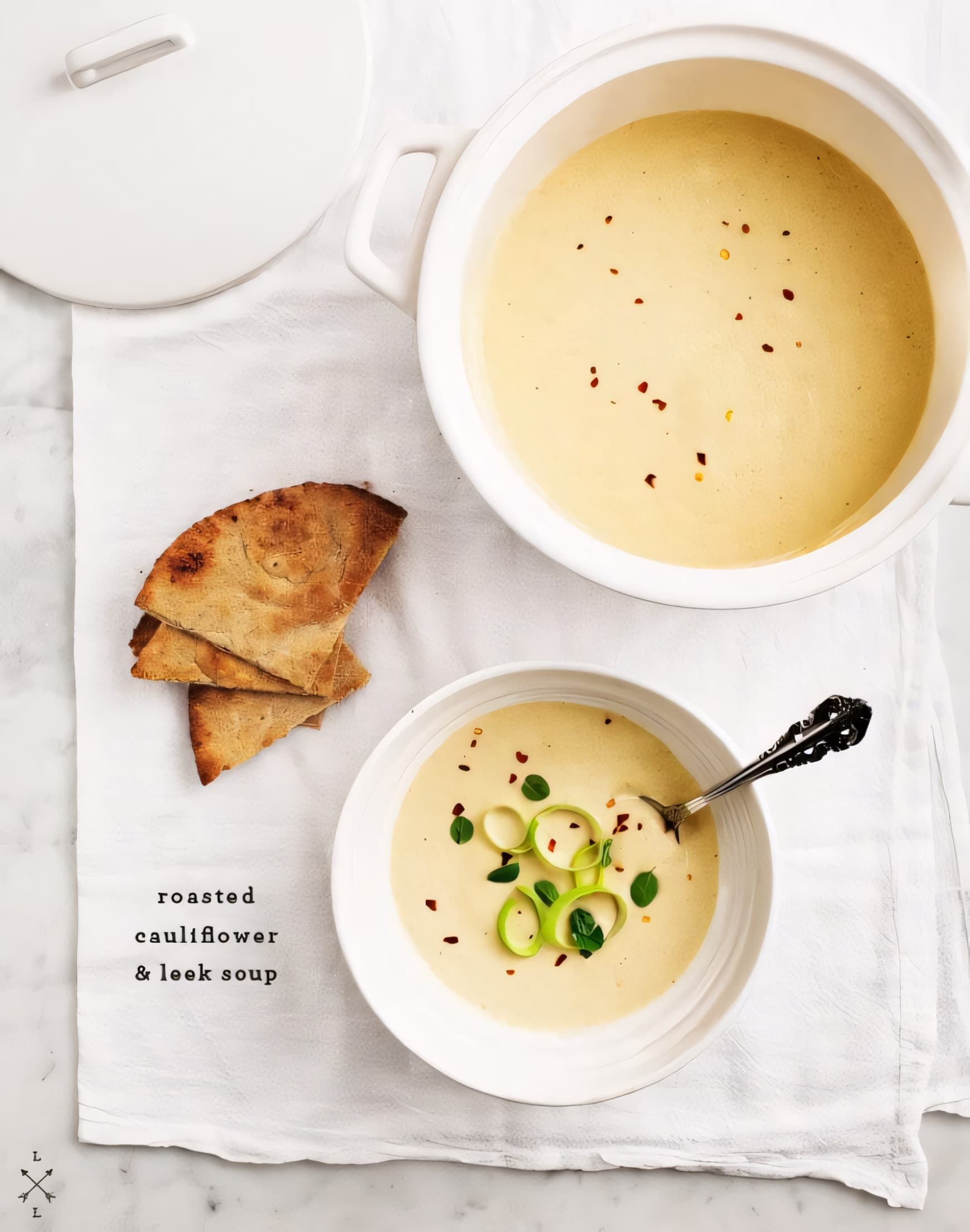 Creamy Cauliflower Leek Soup