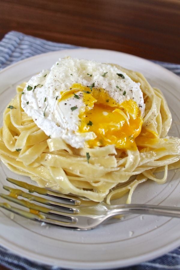 Pasta Carbonara Risotto Hybrid