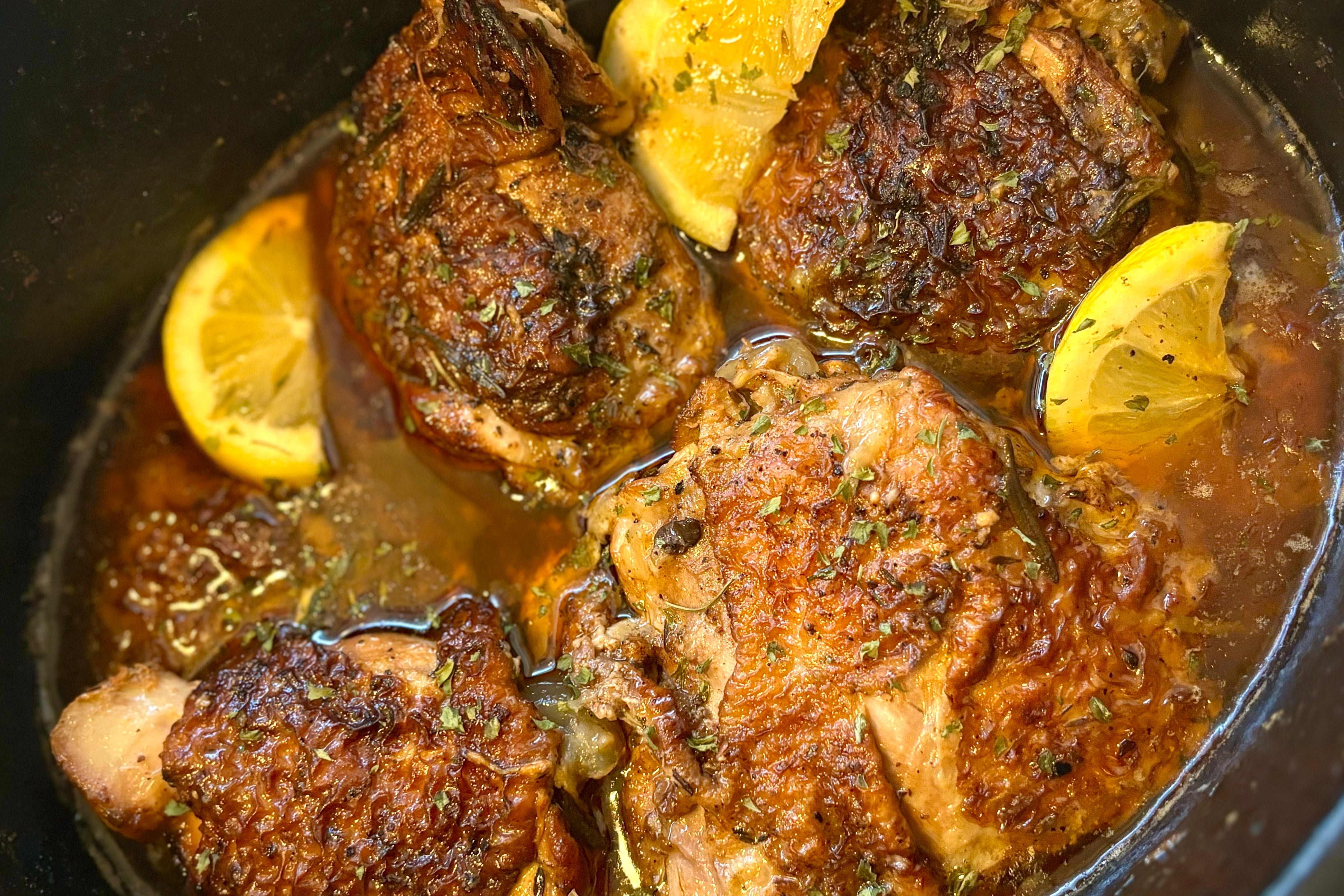Lemon Herb Chicken Thighs