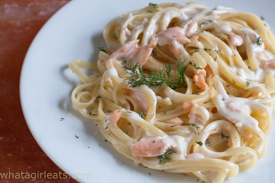 Smoked Salmon Dill Pasta