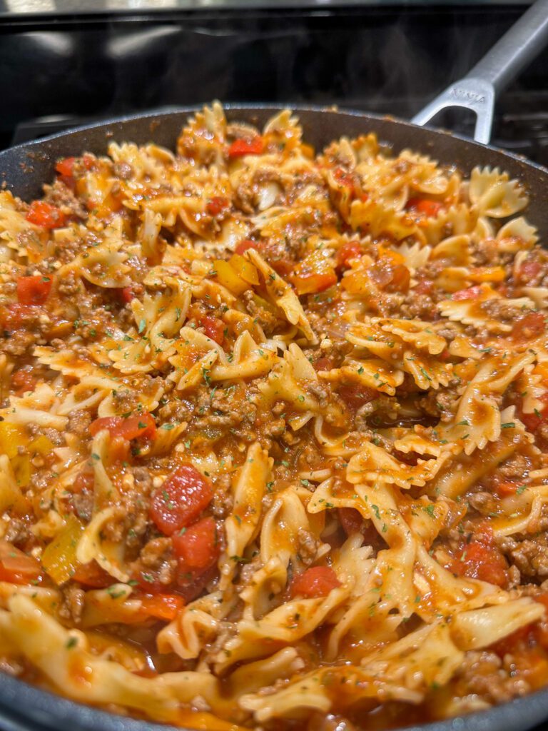 Deconstructed Stuffed Pepper Pasta