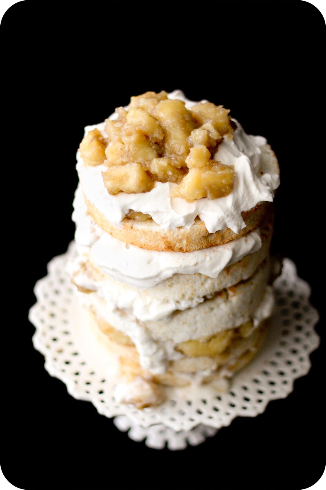 Banana Foster Angel Food