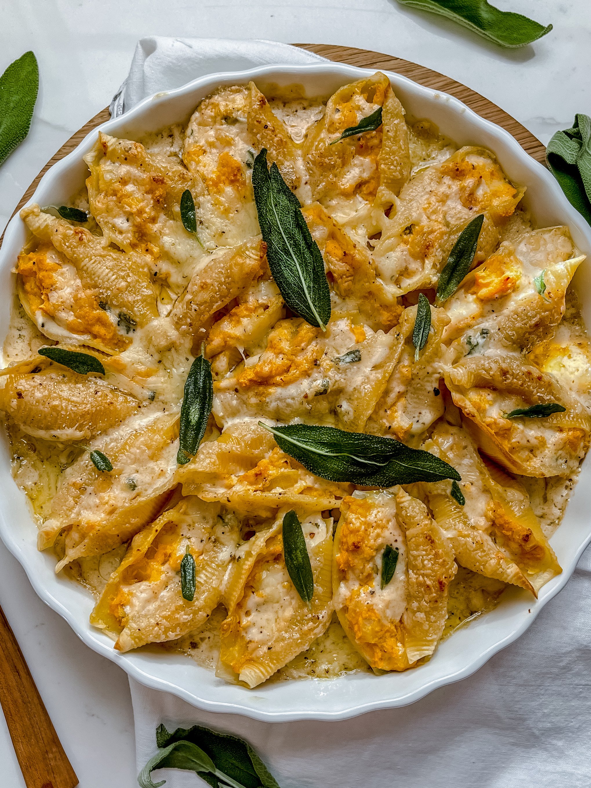 Creamy Pumpkin Sage Shells