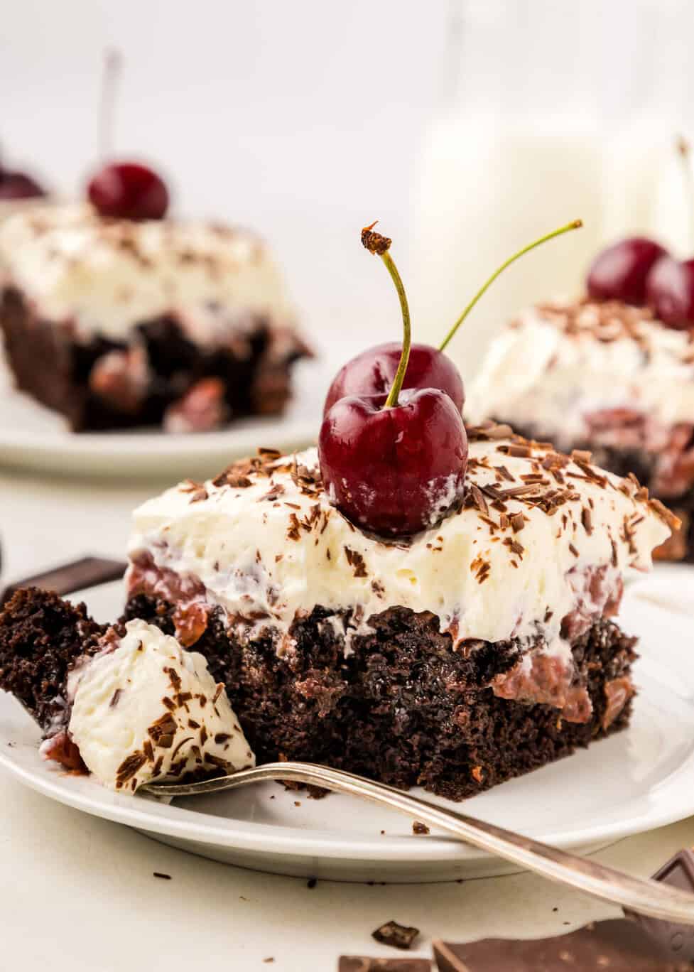 Chocolate Mascarpone Poke Cake