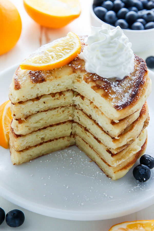 Lemon Ricotta Pancake Cake