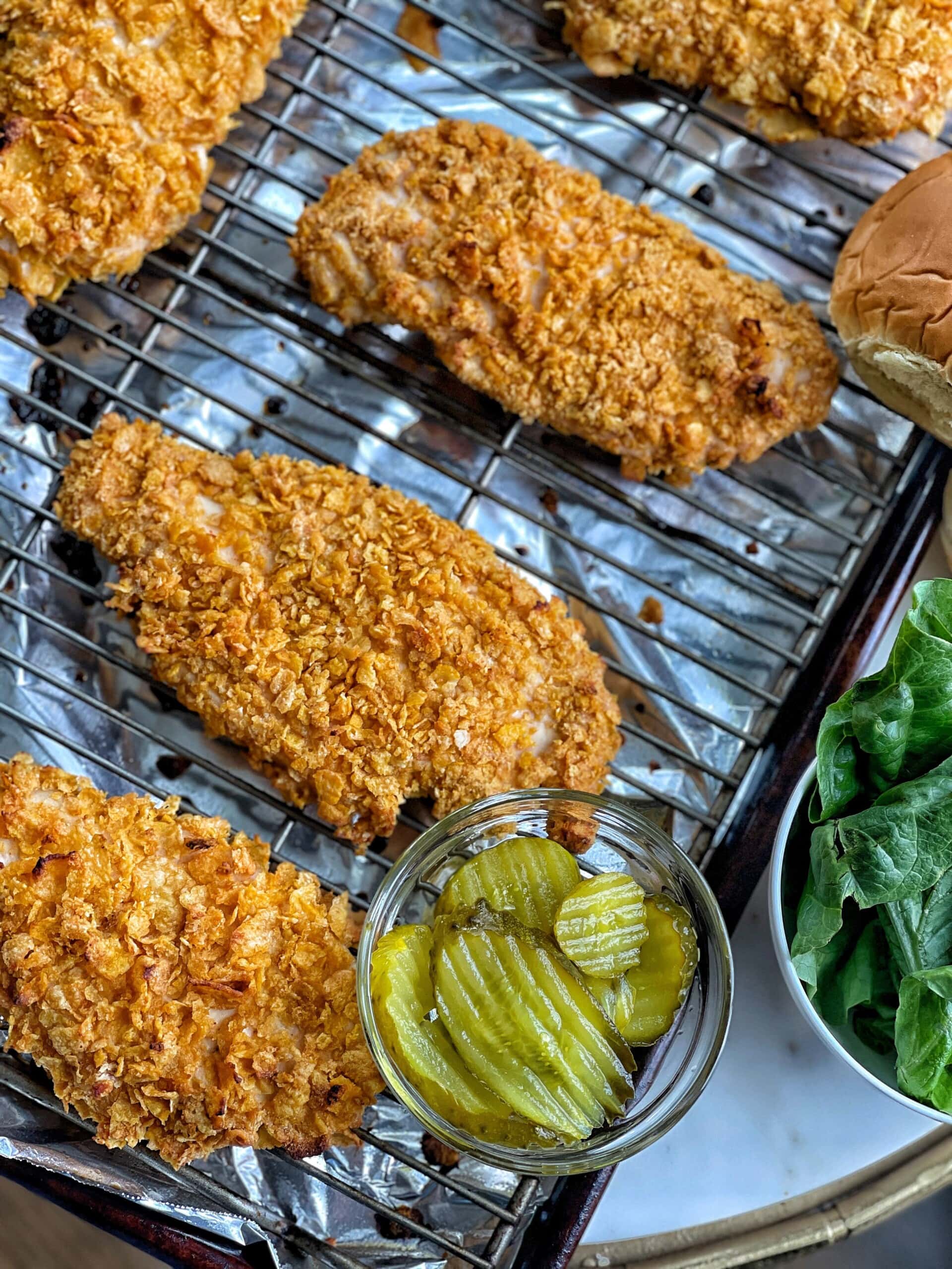 Cornflake Crusted Chicken Cutlets