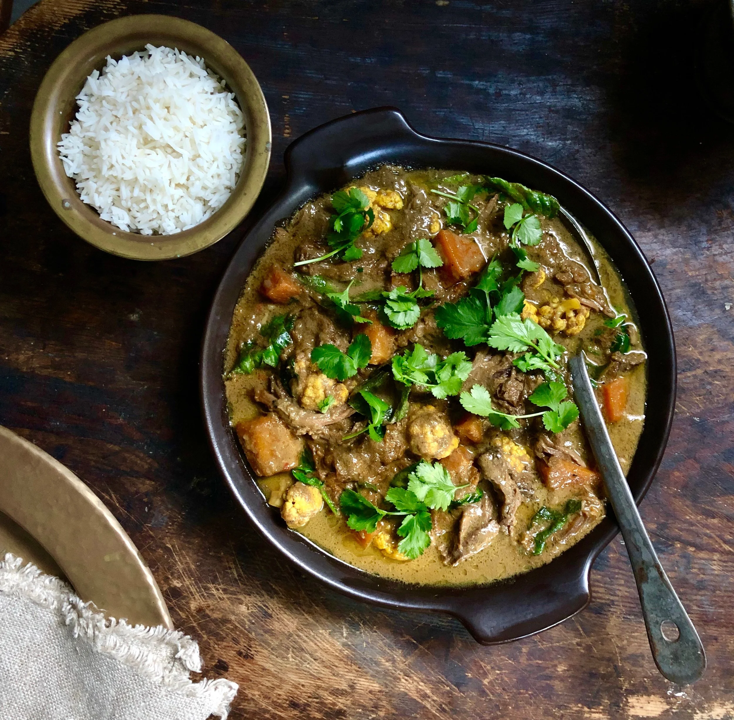 Indian-Spiced Brisket Curry