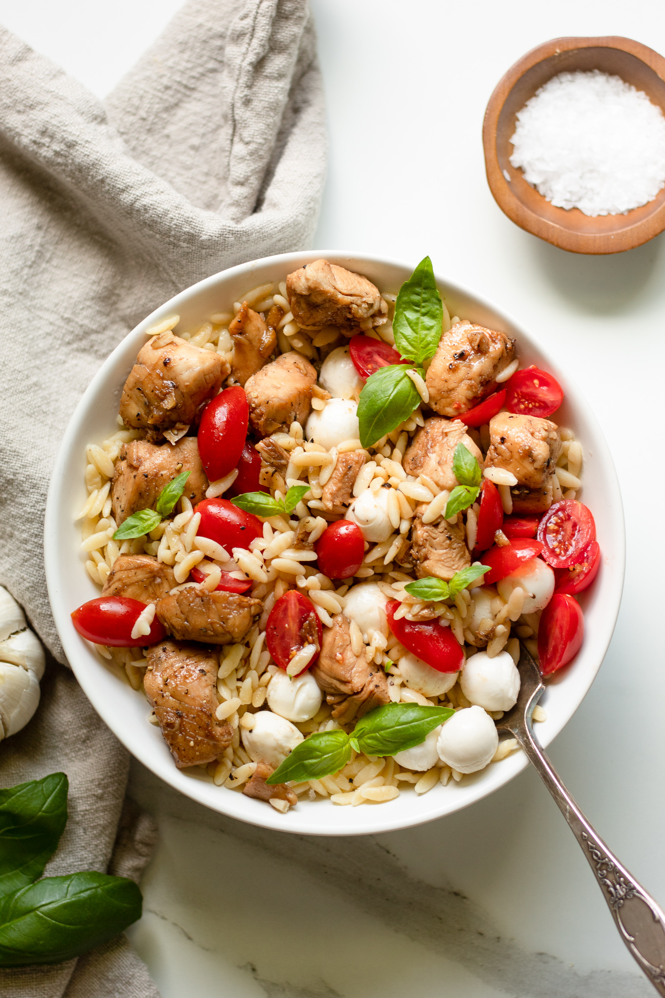 Caprese Chicken Orzo