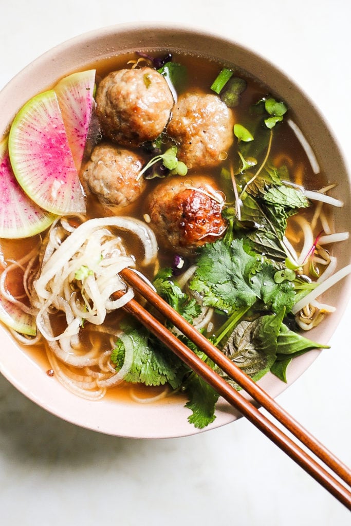 Vietnamese Meatball Pho