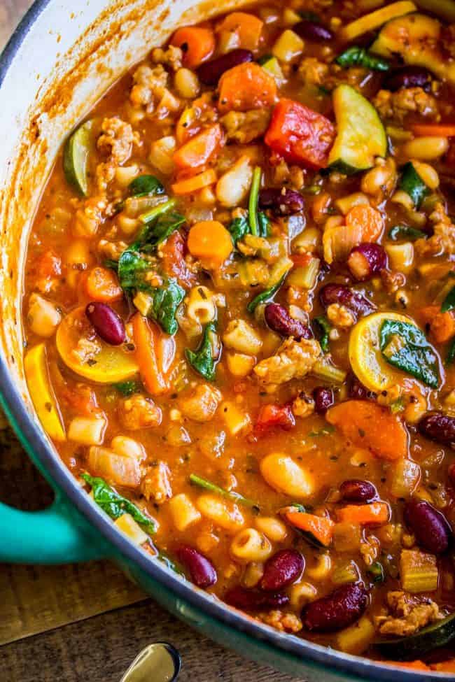 Minestrone Soup With Sausage