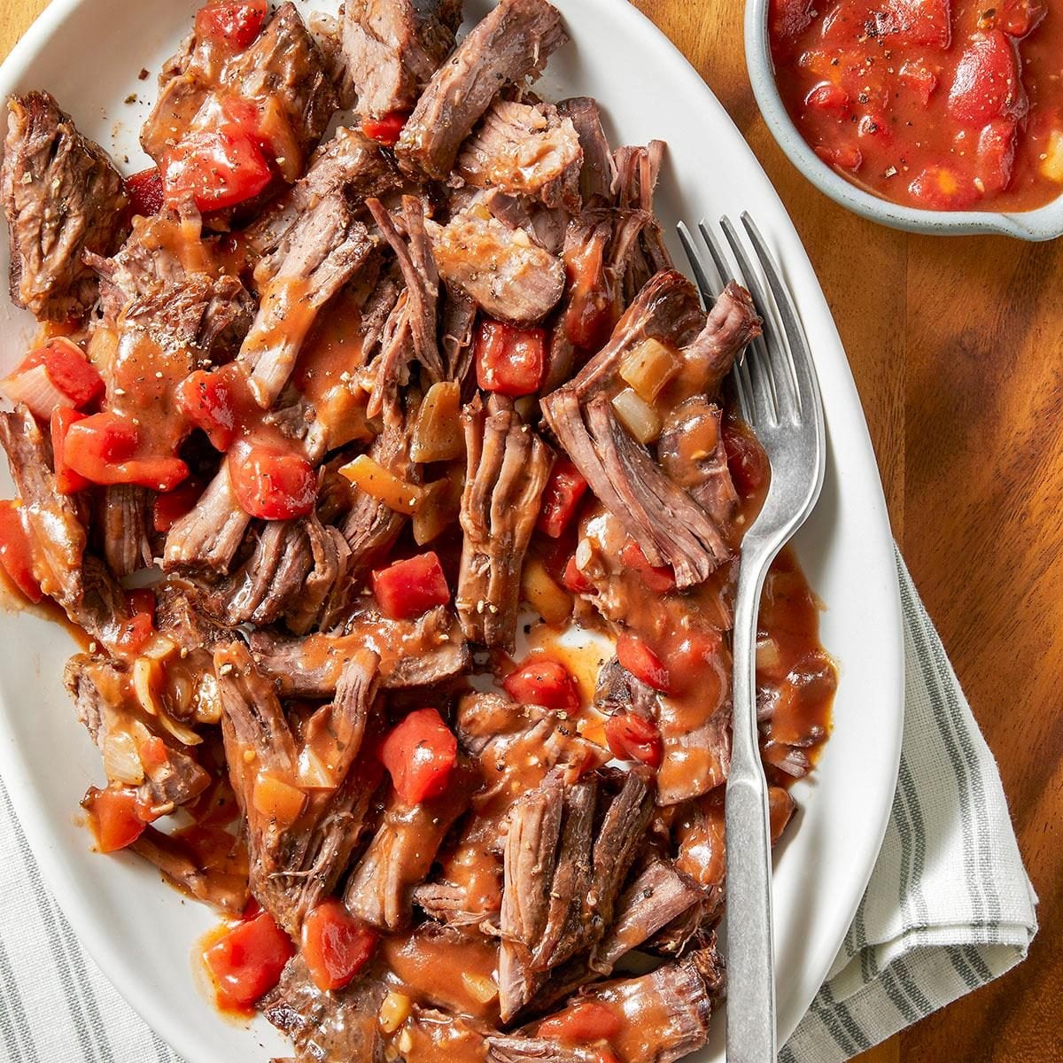 Italian Herb Brisket with Tomatoes