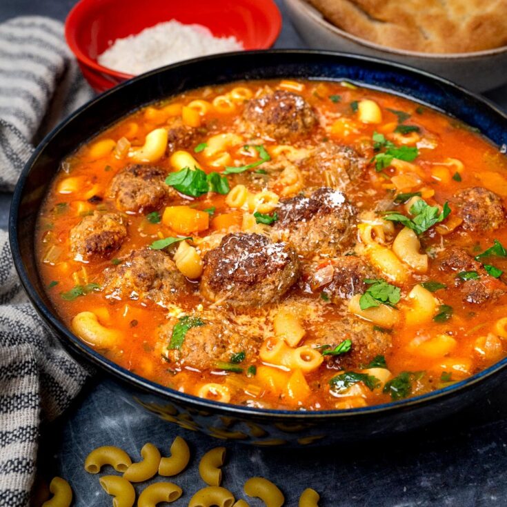 Meatball and Pasta Soup