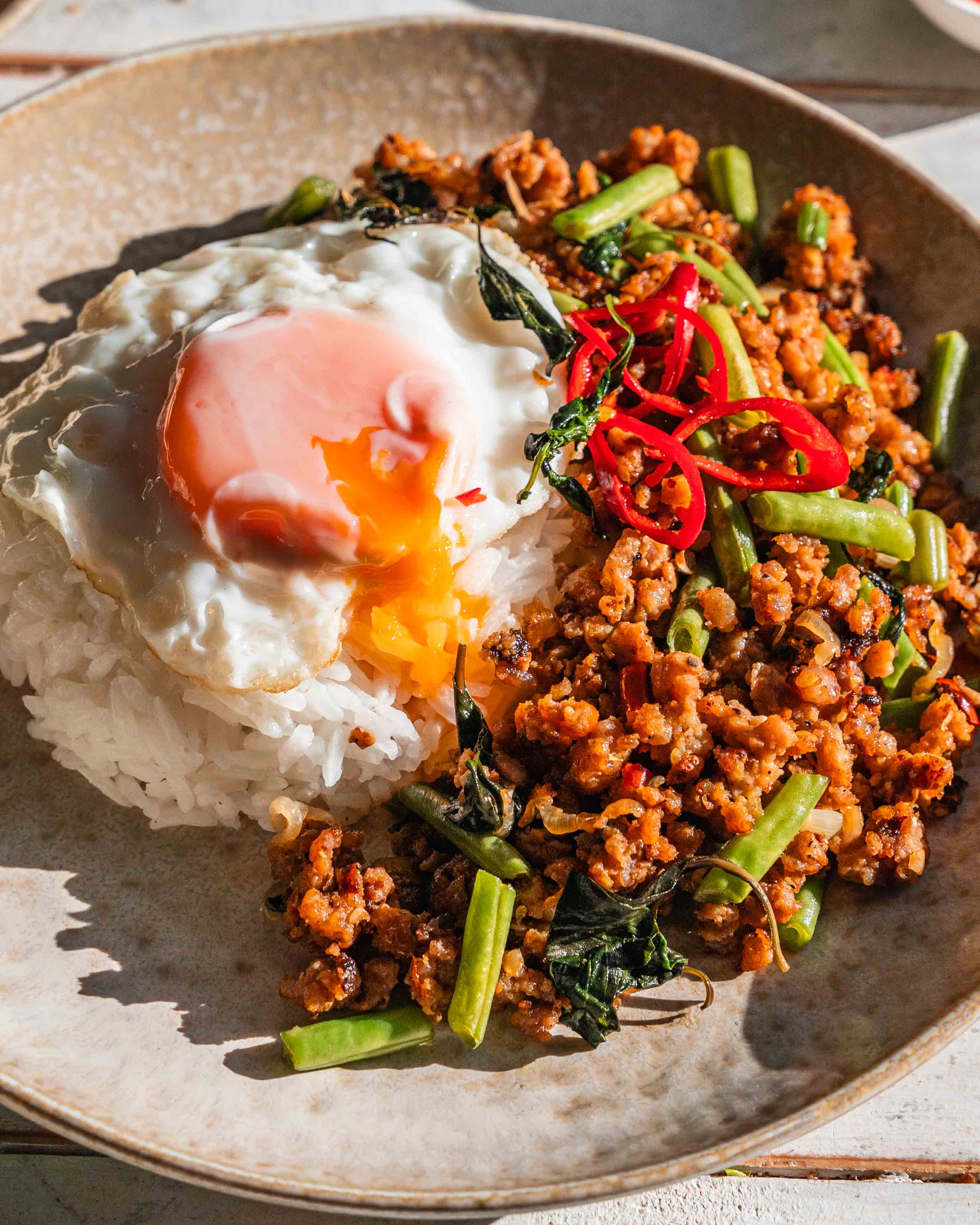 Thai Basil Chicken with Sausage