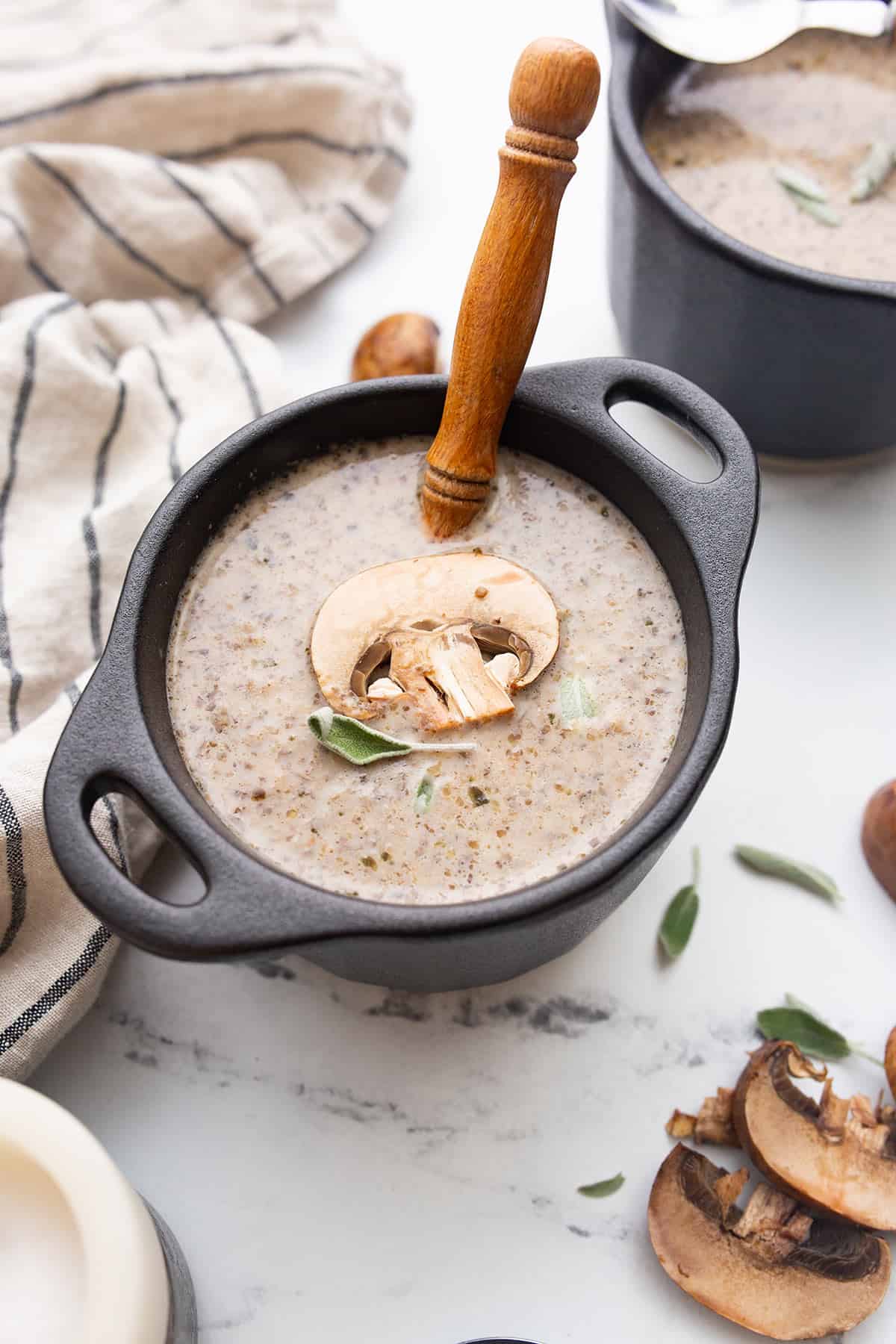 Brown Butter Mushroom Soup