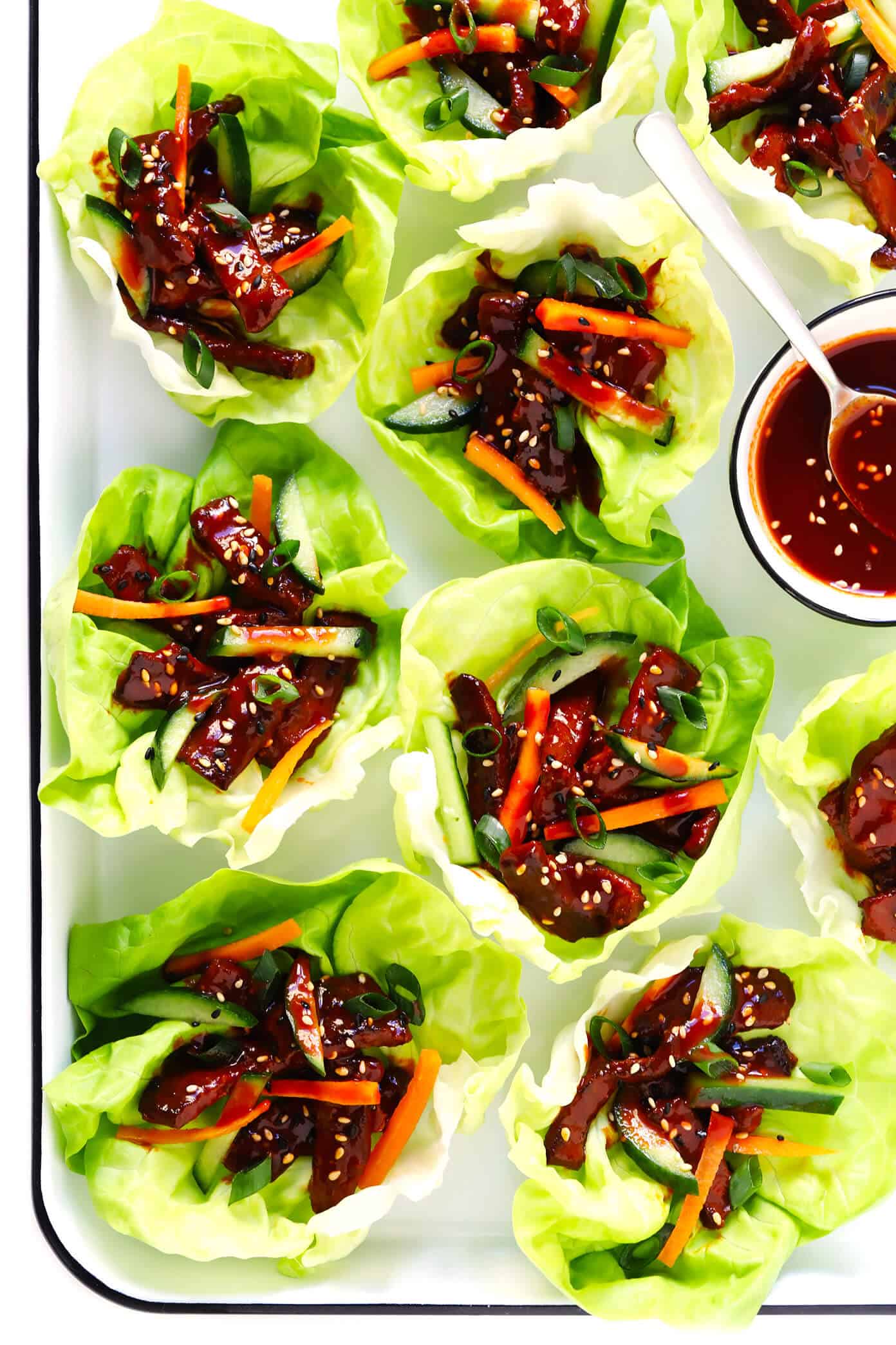 Gochujang Beef Lettuce Wraps