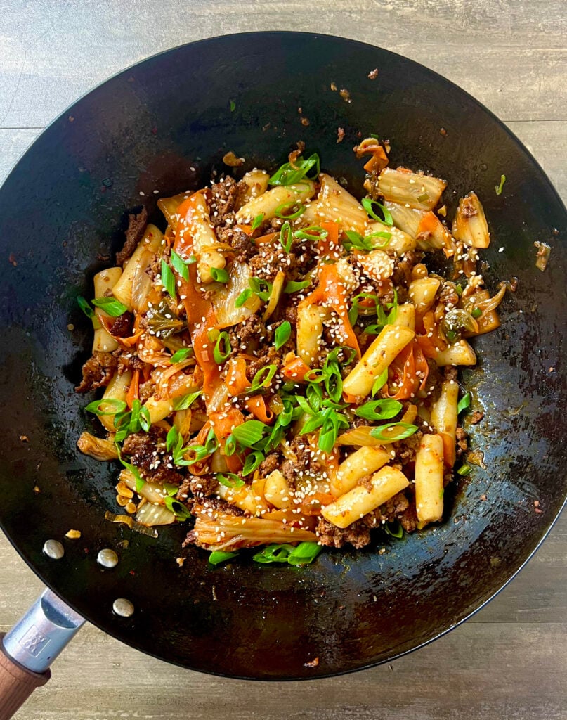 Beef Tteokbokki with Ground Meat