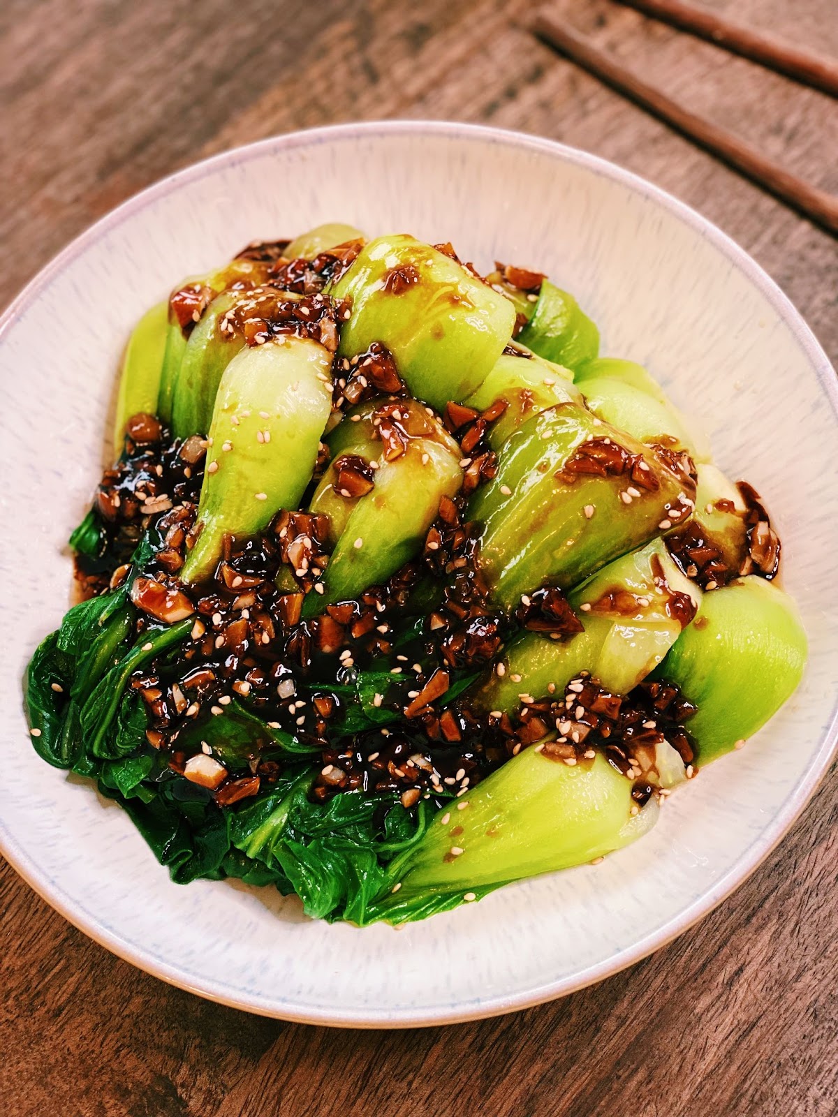 Bok Choy in Garlic Sauce