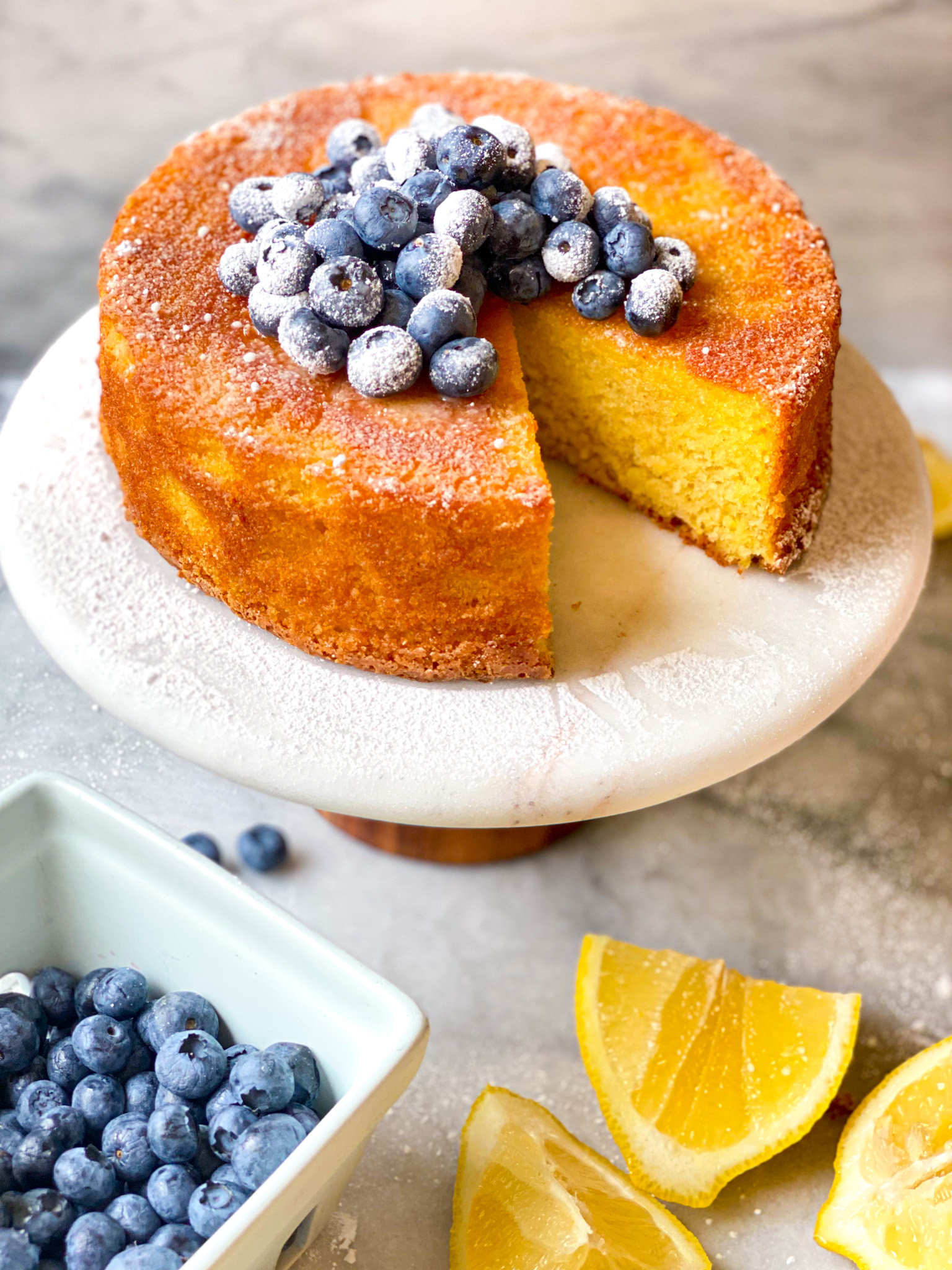 Lemon Almond Flour Lighter Cake