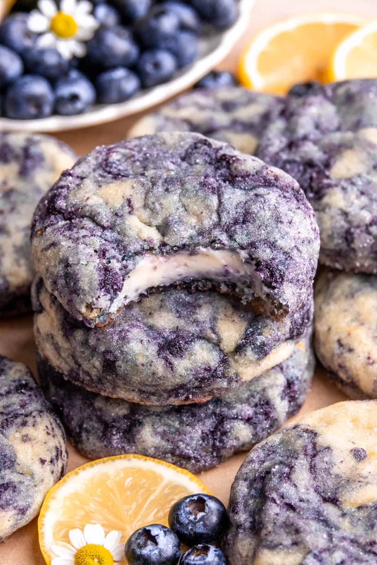 Blueberry Cream Cheese Cookies