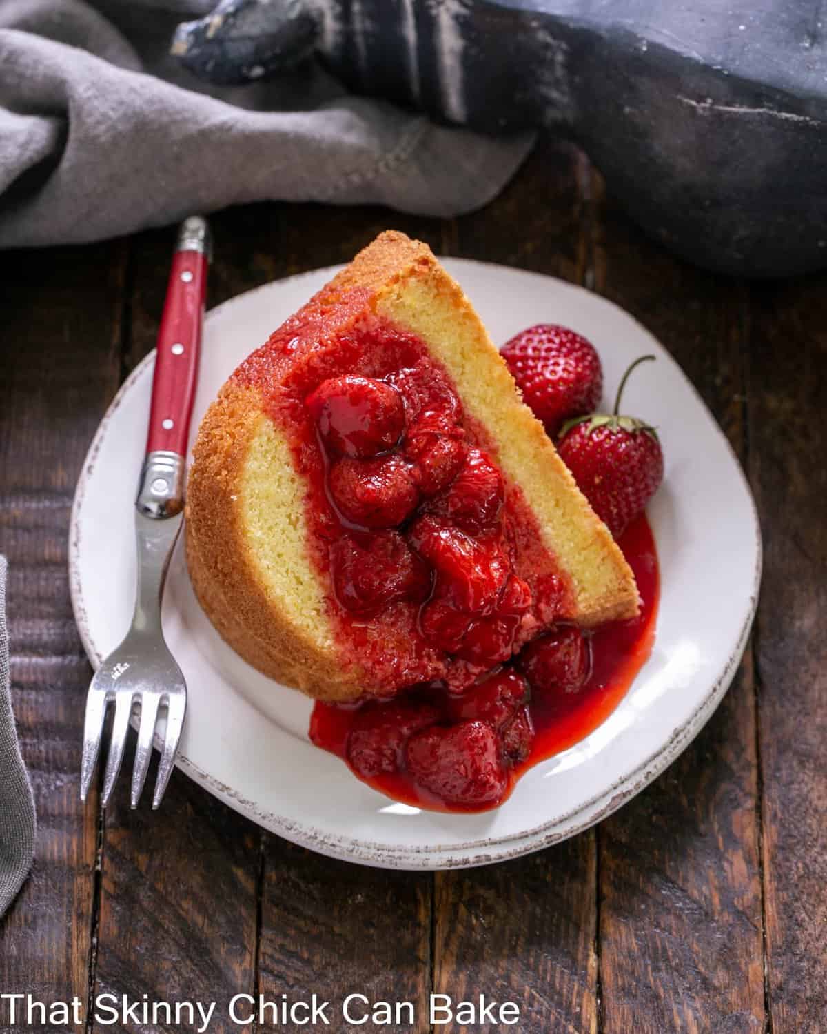 Strawberry Compote Bundt Cake