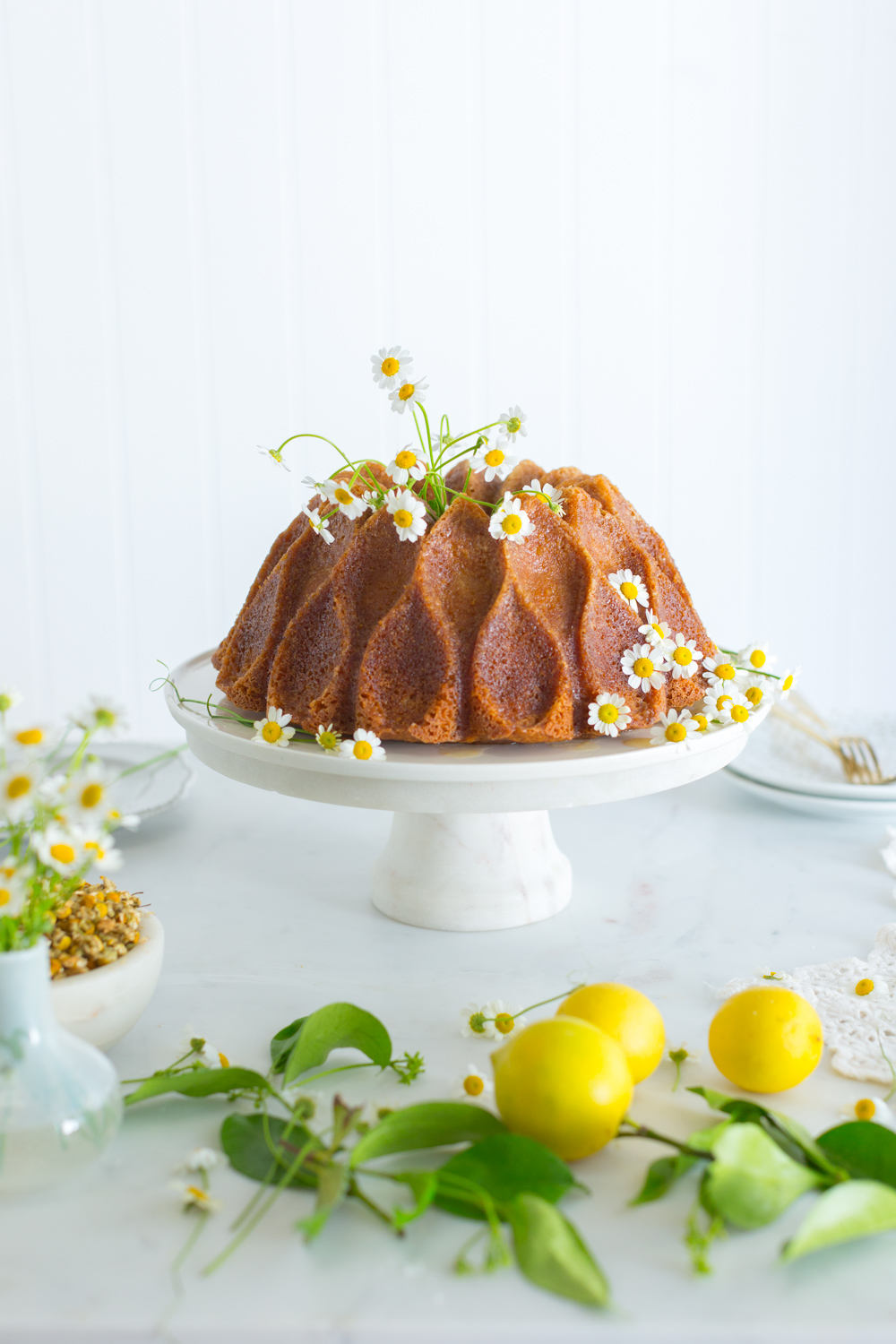 Lemon Chamomile Cake