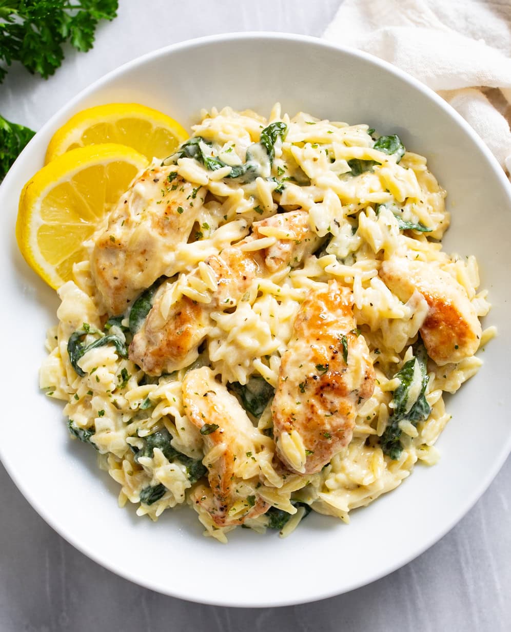 Oregano Lemon Chicken Orzo