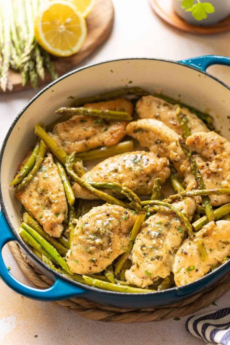 Pan-Seared Chicken Breast Asparagus Lemon