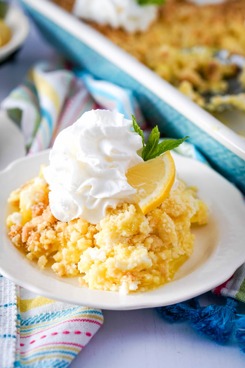 Lemon Ginger Dump Cake