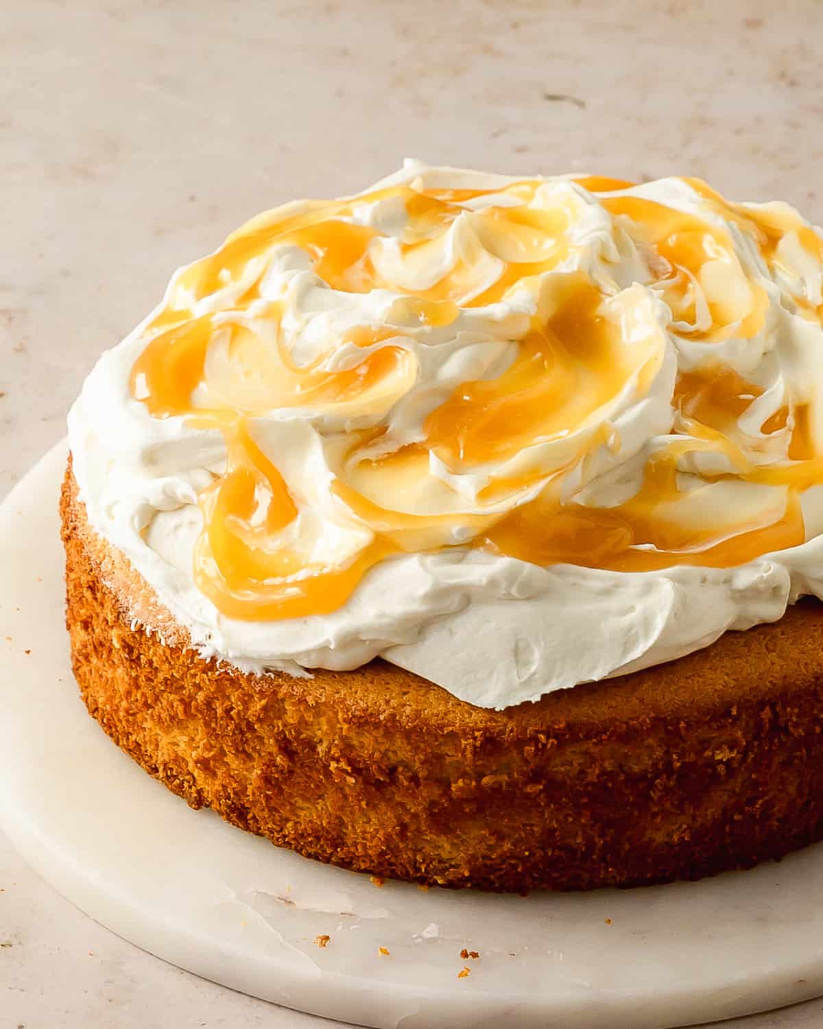 Lemon Mascarpone Frosting Cake