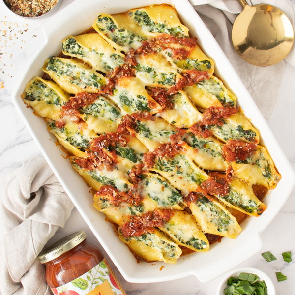 Spinach and Feta Stuffed Shells