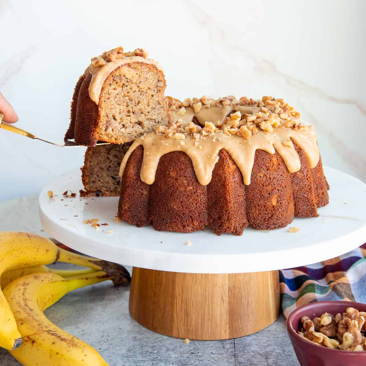 Maple Banana Bundt Cake