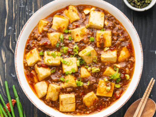 Mapo Tofu with Ground Pork