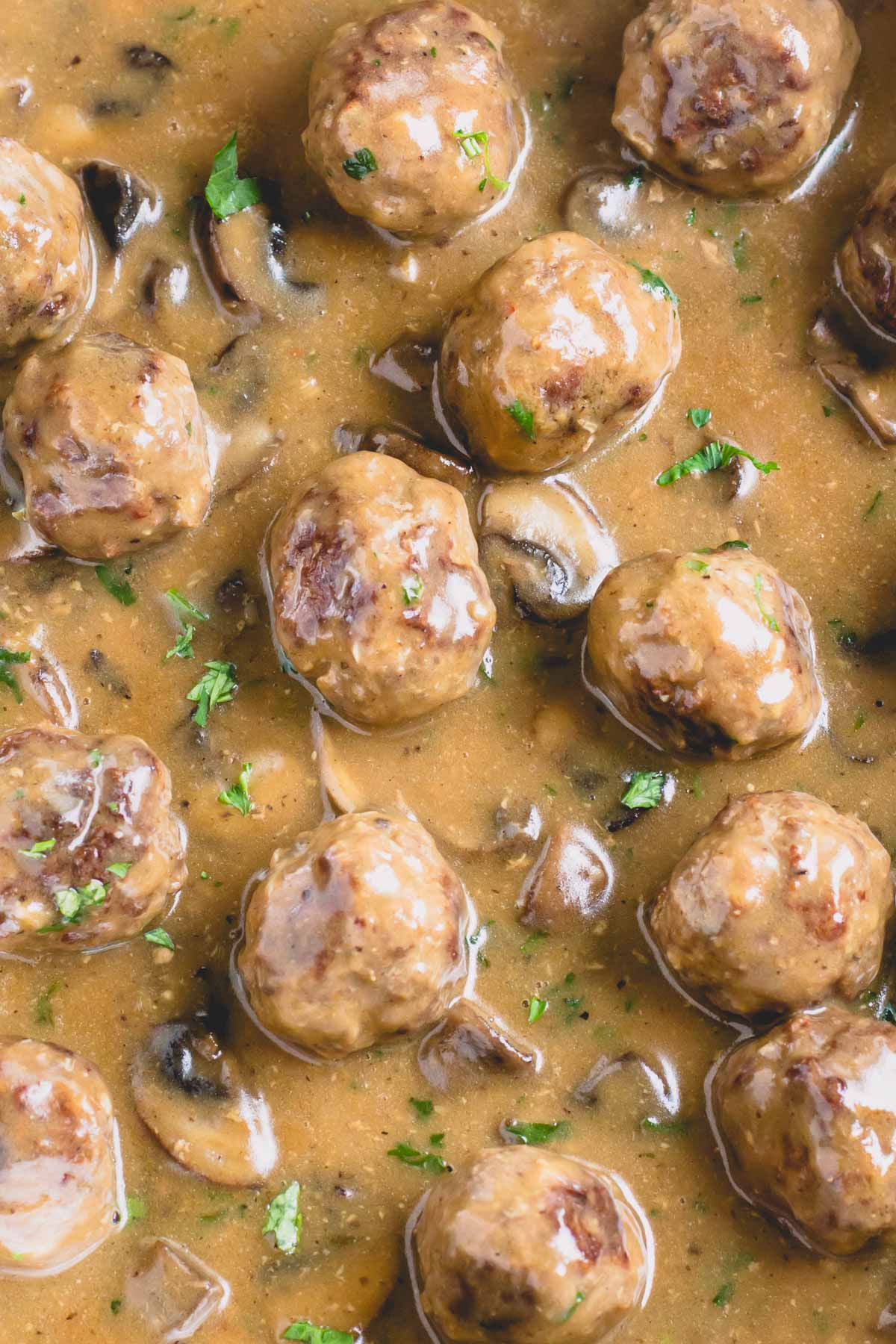 Creamy Mushroom Meatballs