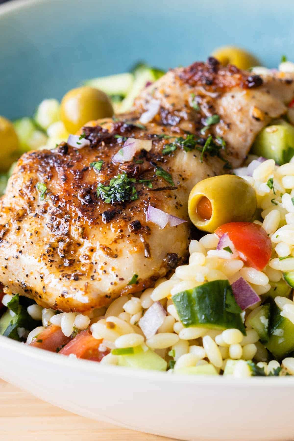 Mediterranean Orzo Chicken