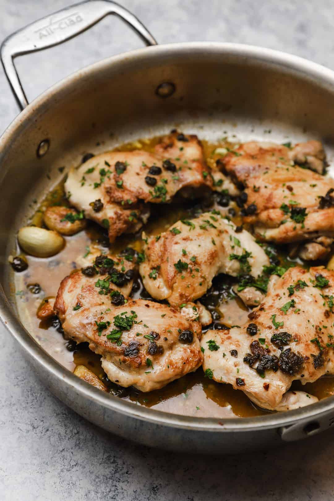 Anchovy Garlic Chicken Pasta