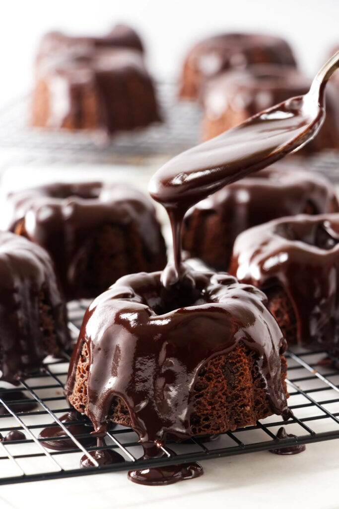 Dark Chocolate Mint Mini Bundts
