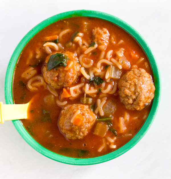 Turkey Meatball Alphabet Soup