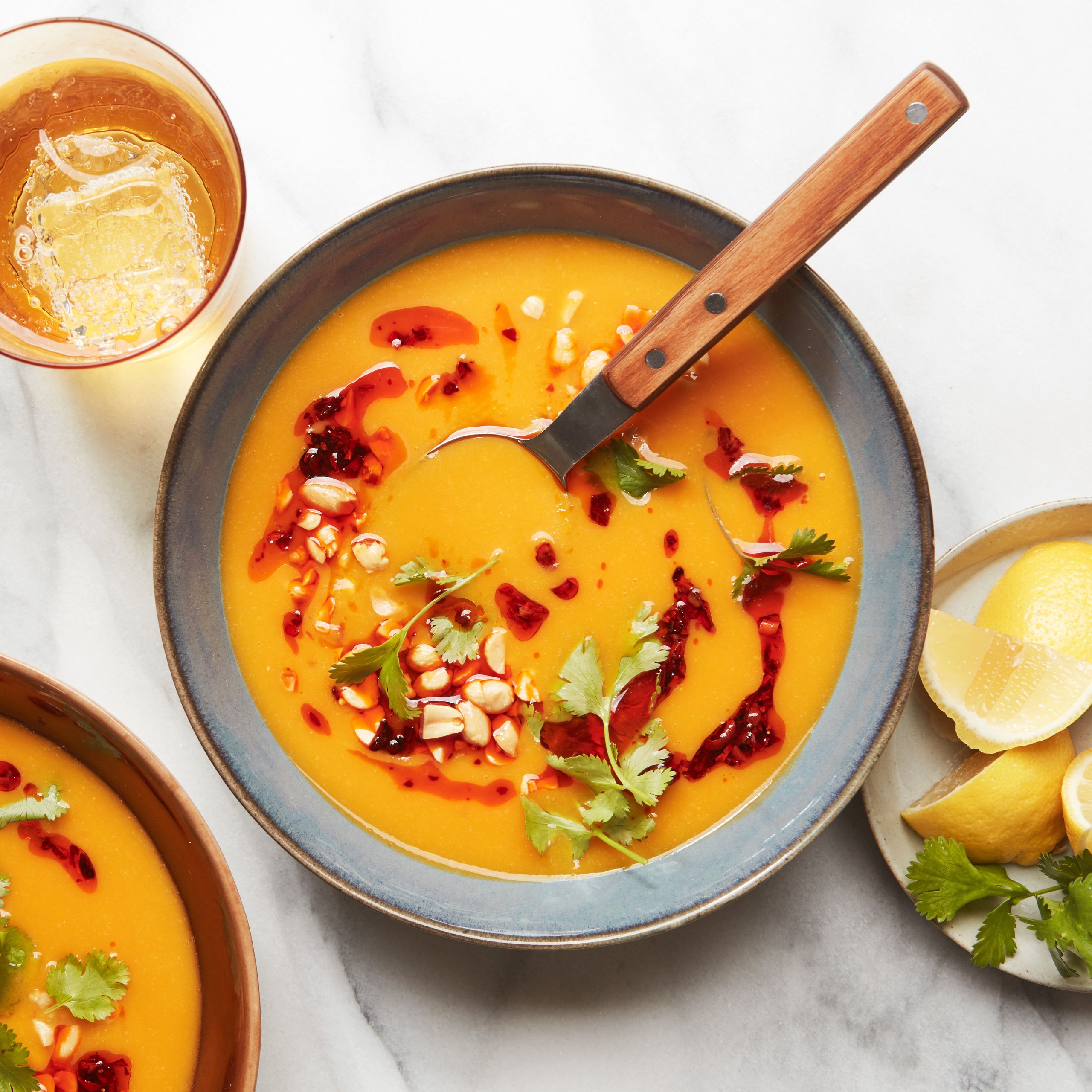 Roasted Butternut Squash with Miso Soup