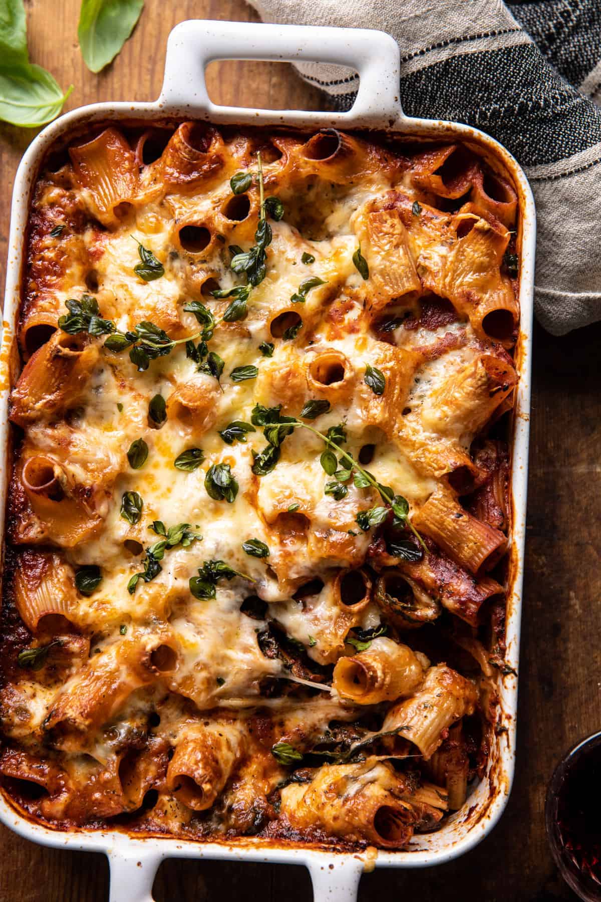 Baked Spinach Tomato Pasta