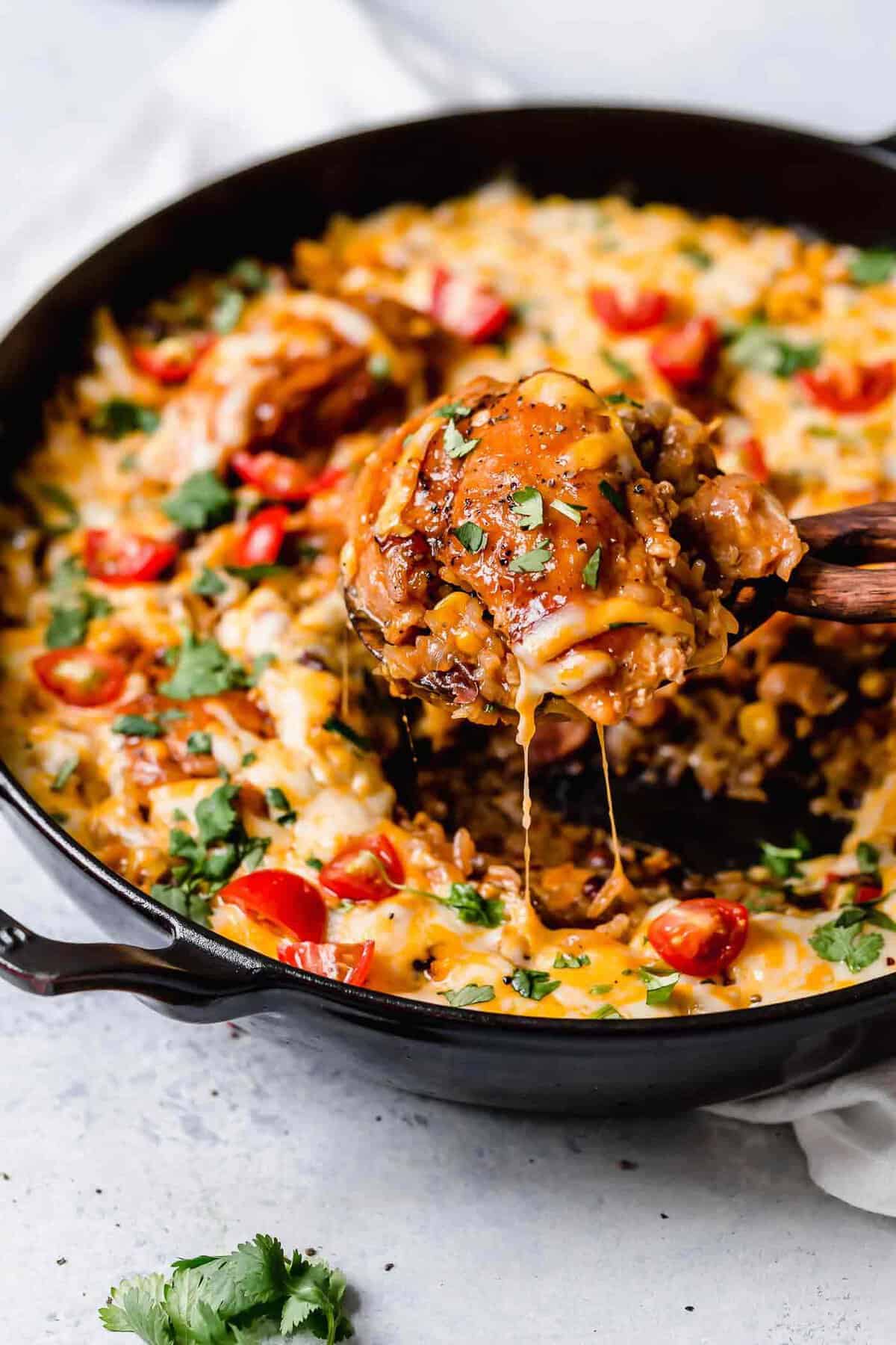 Barbecue Chicken Baked Rice